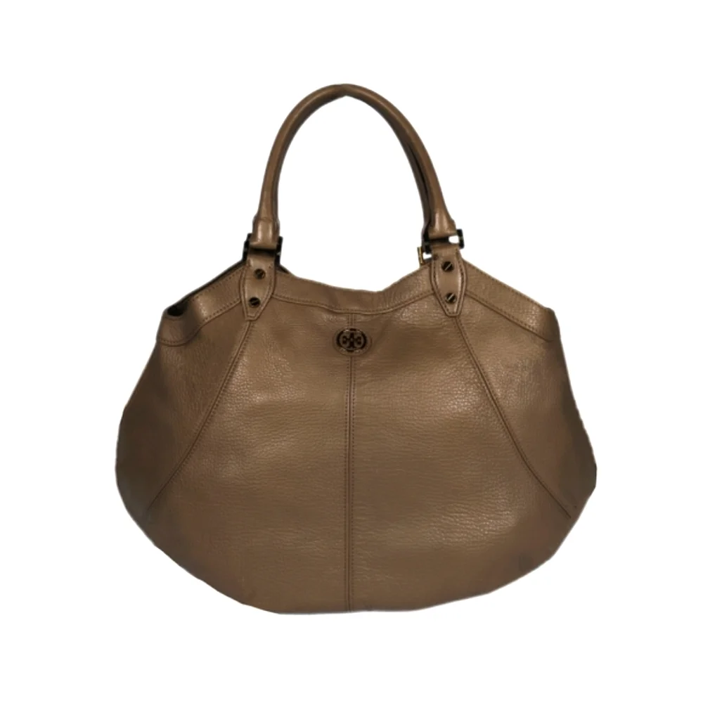 TORY BURCH X-LARGE, TEXTURED LEATHER HOBO SHOULDER BAG Oversized Lux